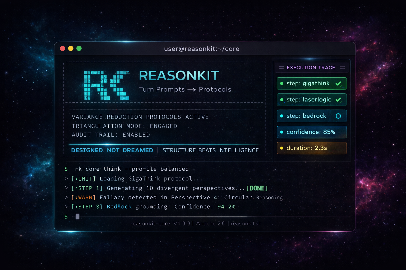 ReasonKit Terminal Experience